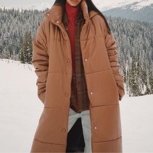 Oversized Urban Outfitters Faux Leather Puffer